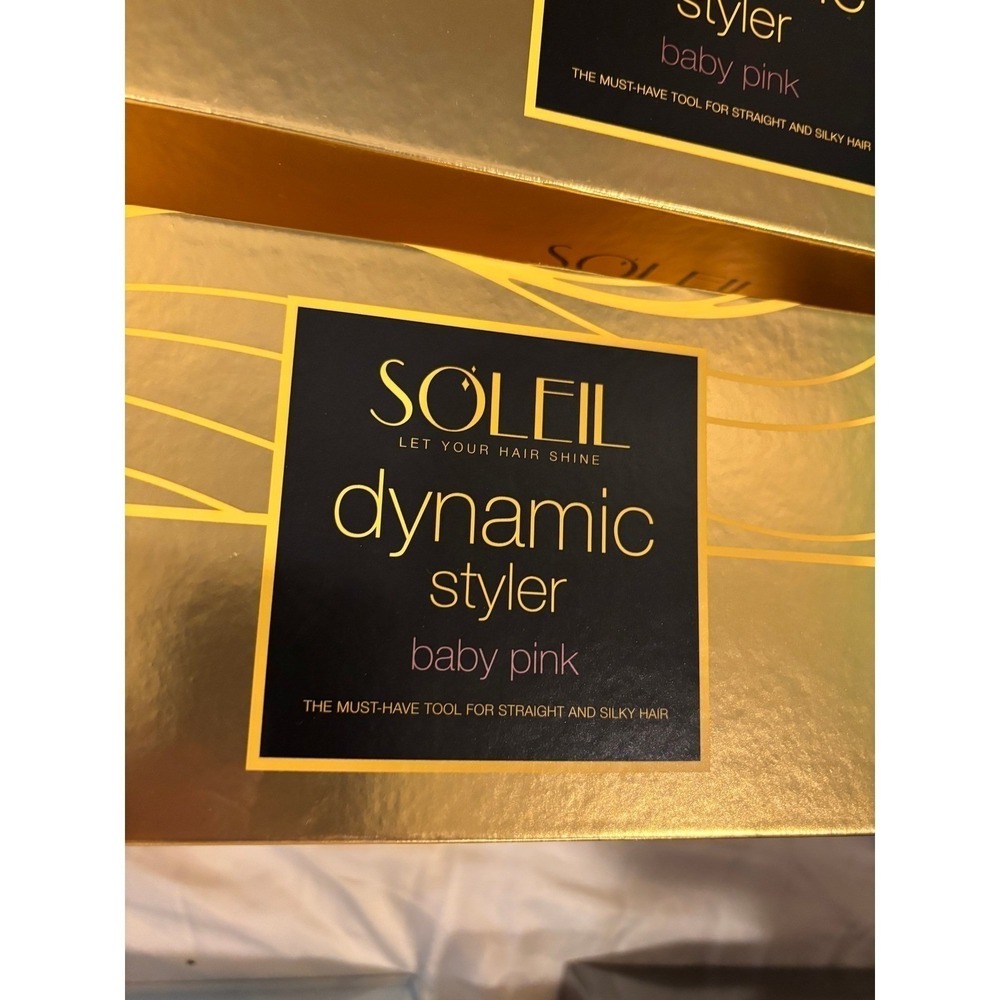Soleil Dynamic Styler Baby Pink Ceramic Hair Straightener L10HSD-B46 450F New - Picture 6 of 6